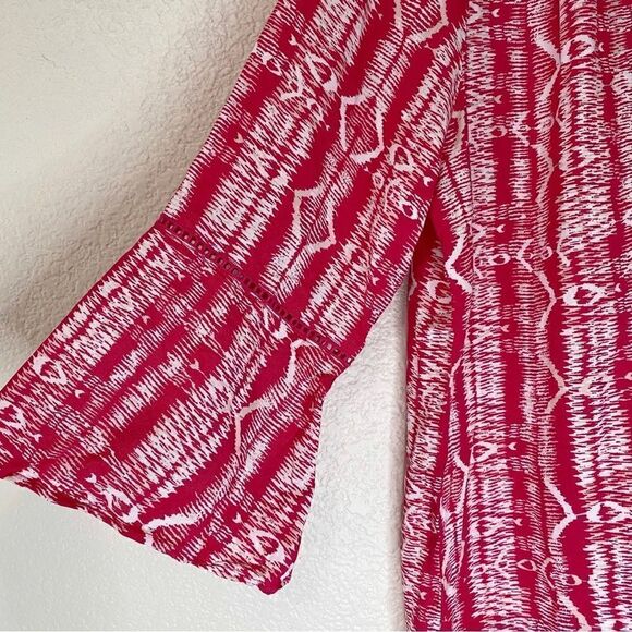 Gloria Vanderbilt Size Large Nova Flutter Sleeves Blouse Top - Picture 5 of 12